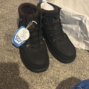 NIB Hey Dude Black Bradley Boot Leather